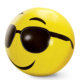 beach ball 10 80x80 - Beach Ball Smiling Face with Heart-shaped Eyes