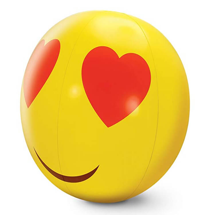 Hot Emoji Custom Beach Ball Ebrain Gifts