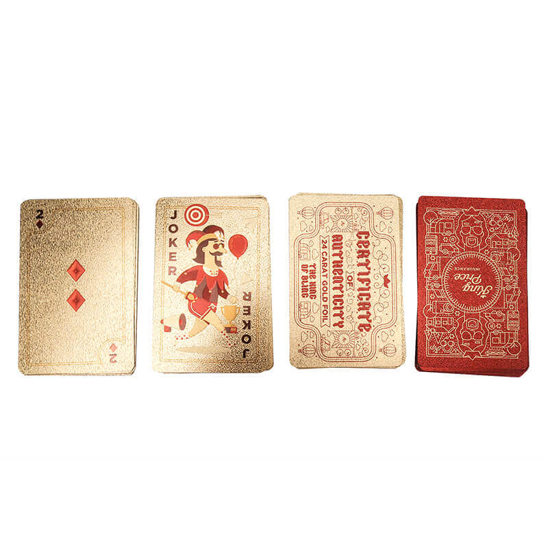 13 2 - Table Games Custom  24K Gold Foil Plated Playing Cards