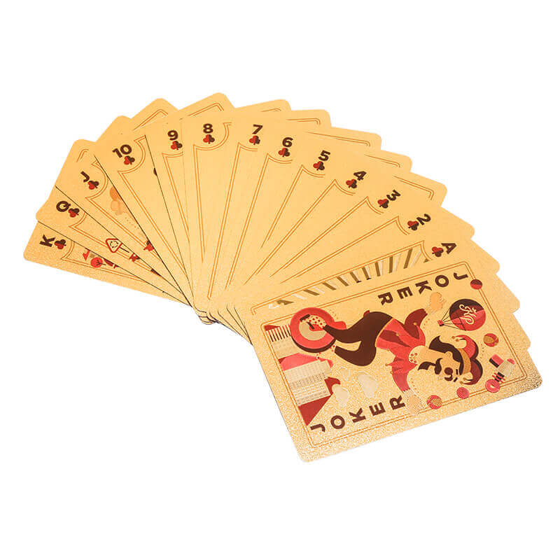 14 1 - Promotional 24K Gold Foil Plated Playing Cards