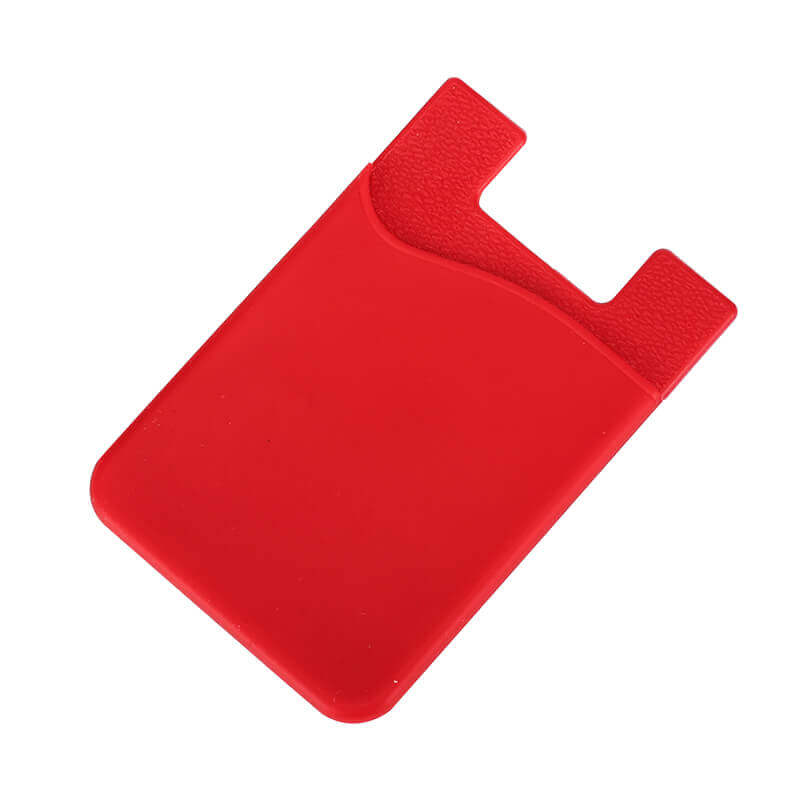 Adhesive Holder Pouch Pocket 18 1 - Handheld Custom Cell Phone Holder-Black and Red