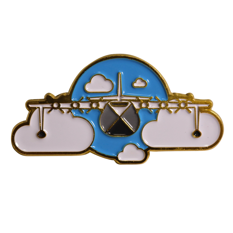 13 - Custom gold plating soft enamel badge pin, metal lapel pin badge