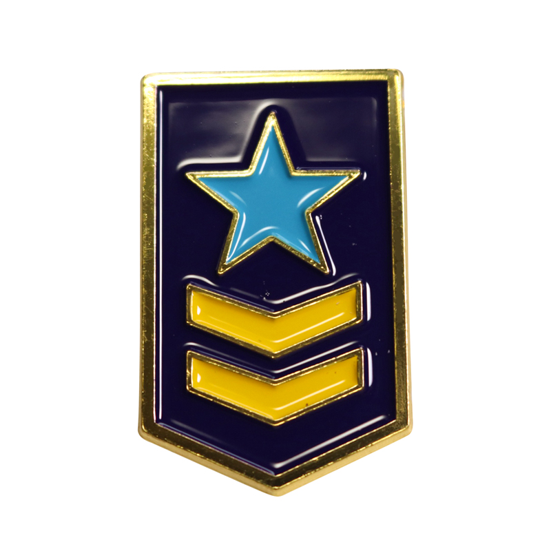 14 - Custom gold plating soft enamel badge pin, metal lapel pin badge