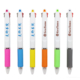 2 ink pens 4 80x80 - Novelty plastic 3 in 1 multi ink ball pen custom logo for promotional 3 colors ink ball pen