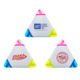 highlighter pens 6 80x80 - plastic assorted color marker highlighter pen triangle shape custom promotional products