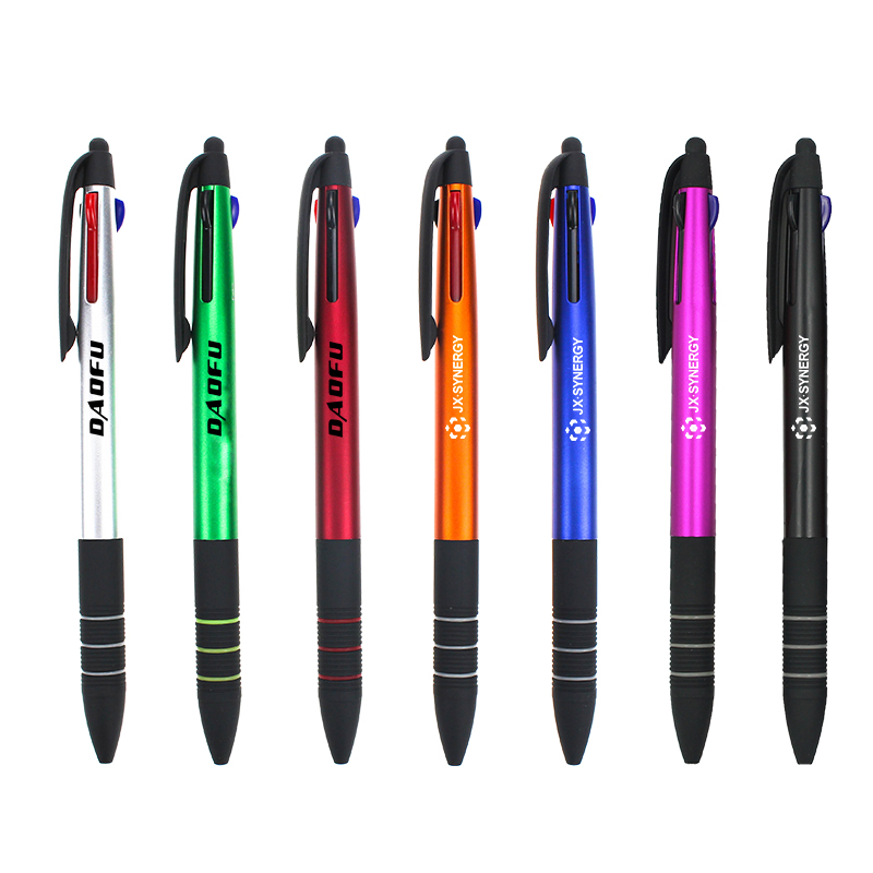 promotional ball pens 6 - 4 color multi ink pen red green blue black different color best gift for students and teachers writing